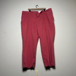 Polo Ralph Lauren Pink Red Wide Leg Tapered Pink Pant Men 48 Casual Chino Office